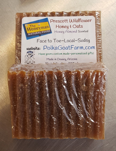 Prescott Wildflower Honey & Oats Honey Almond scented Goat Milk Soap