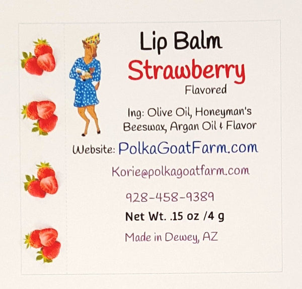 Strawberry Flavored Lip Balm