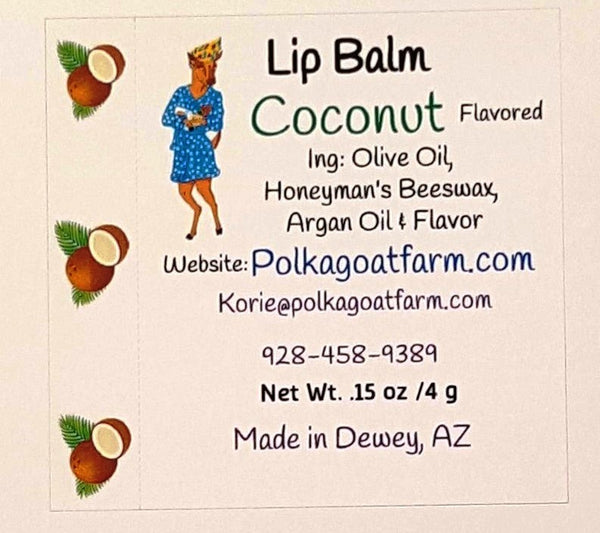 Coconut flavored Lip Balm