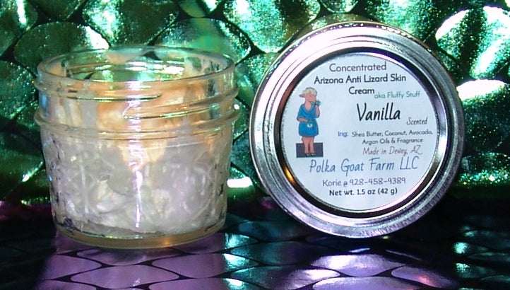 Arizona Anti-Lizard Skin Cream aka Fluff Stuff! – Polka Goat Farm LLC